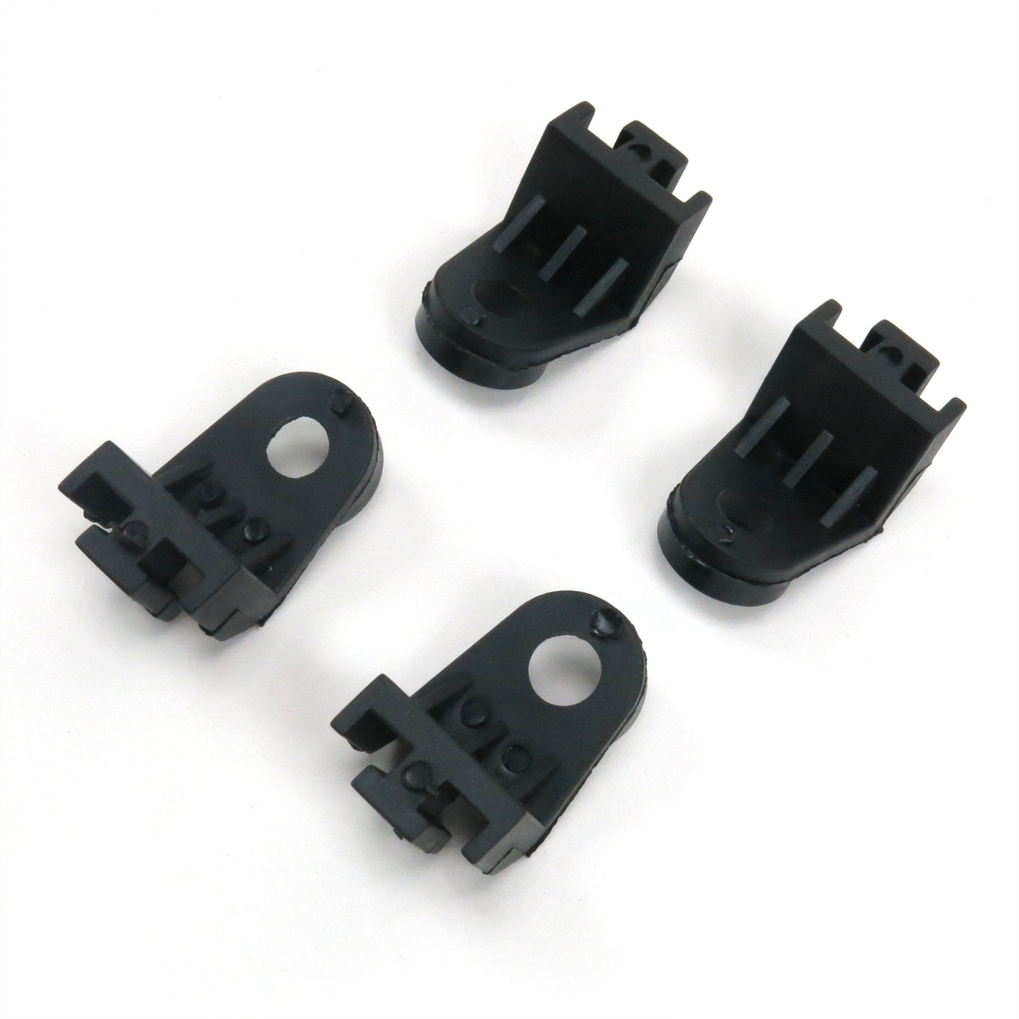 Universal Automotive Cooling Fan Black Mounting Feet (4 Brackets) - SHORT