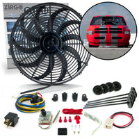 Zirgo High Performance Adjustable 16” Fan Cooling System Kit - Dodge Dakota 12V