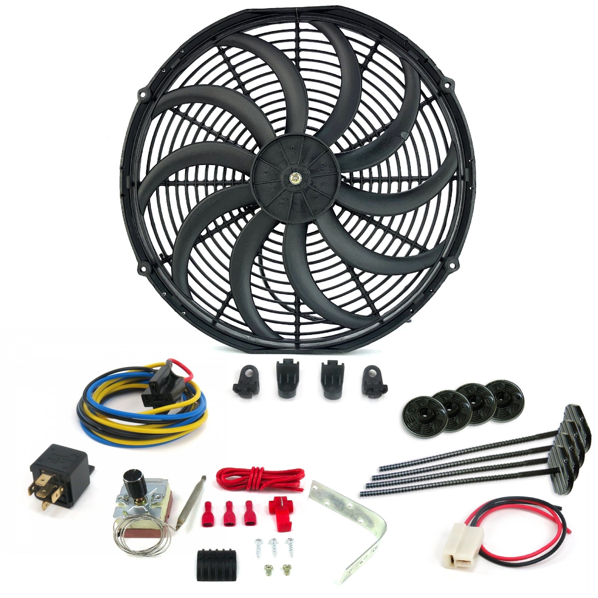 Zirgo High Performance Chevy Silverado Adjustable 16” Fan Cooling System Kit GMC