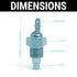 Electric Cooling Fan Relay Kit - Temperature Sensor, Relay, Harness & Zip Ties