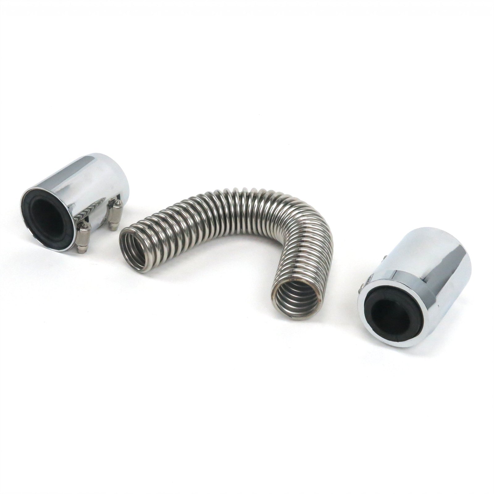 Zirgo Universal Fit Corrugated Stainless Steel 12” Radiator Hose - UltraHose SBC