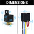 Relay / Harness Fan Combo Pack with 40A 5-Pin SPDT Relay & 4-Pin Socket Harness