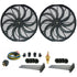 Zirgo Super Cool Pack Twin 16" S Blade Fans - Performance Cooling Kit 12V DC