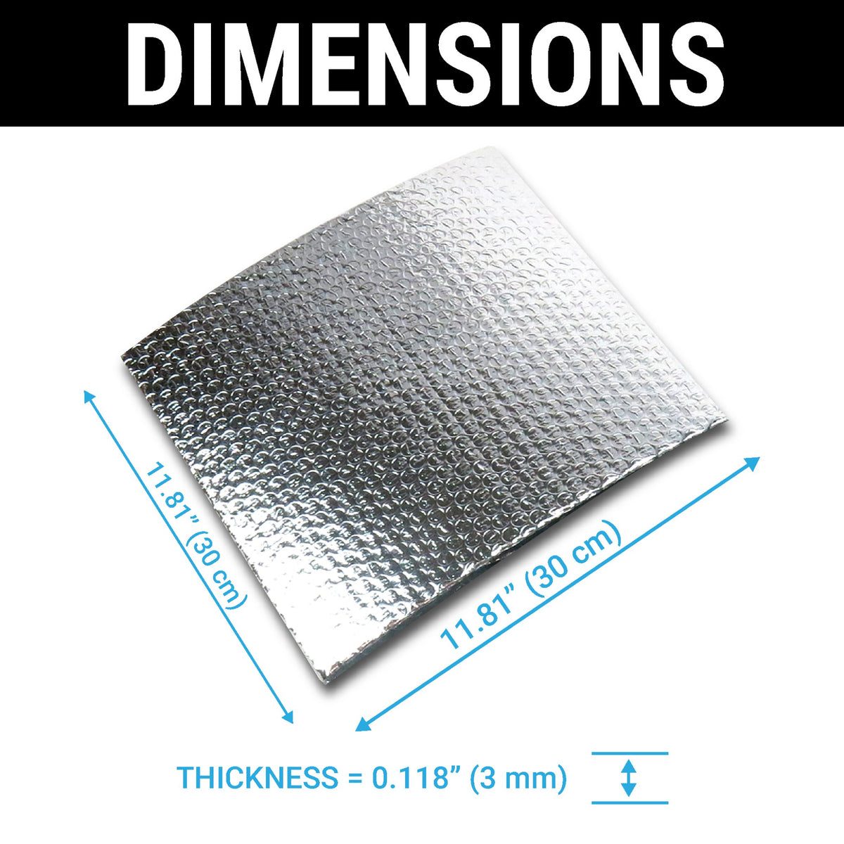 1901-1907 Oldsmobile Curved Dash UltraMat Sound Deadening insulation Deadener Heat 12in x 12in Sheets Double Sided Roll