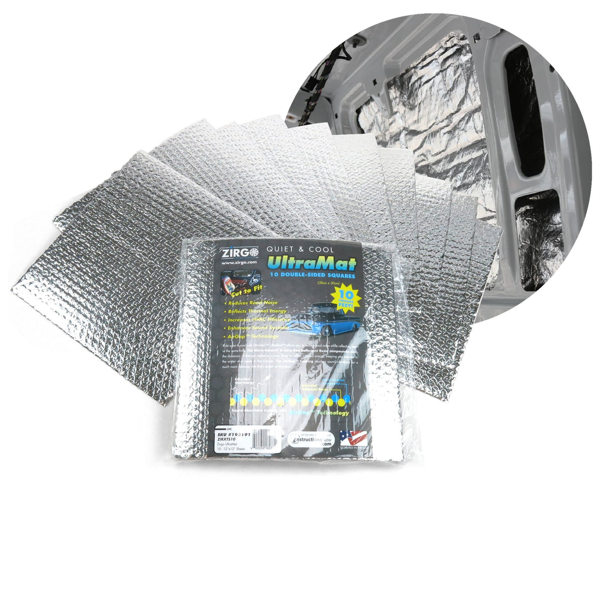 1901-1902 Isotta Fraschini Runabout UltraMat Sound Deadening insulation Deadener Heat Floor Kit
