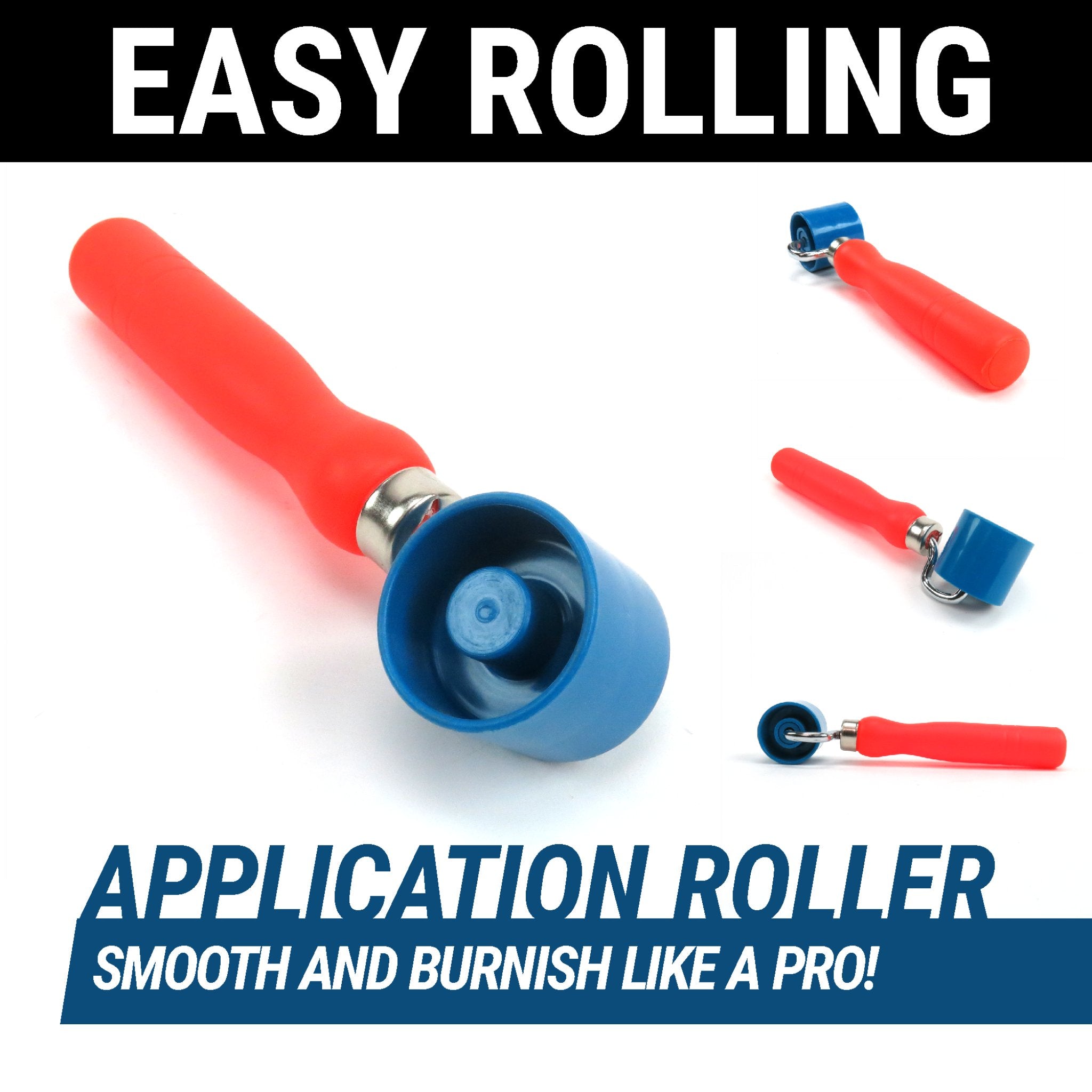 Application Roller for EZ Install of Heat and Sound Barrier- Smooth and Burnish