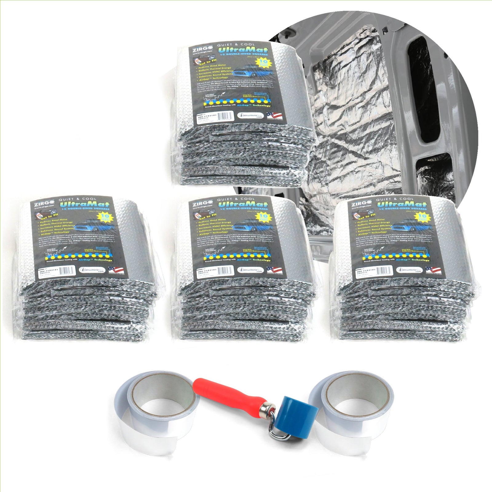 1924-1925 Chrysler Model B-70 UltraMat Heat and Sound Barrier Sheet Pro Kits, Model B-70