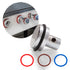 Vintage Retro Style Chrome Switch Knob w/Colored Accent Universal Custom Hot Rod