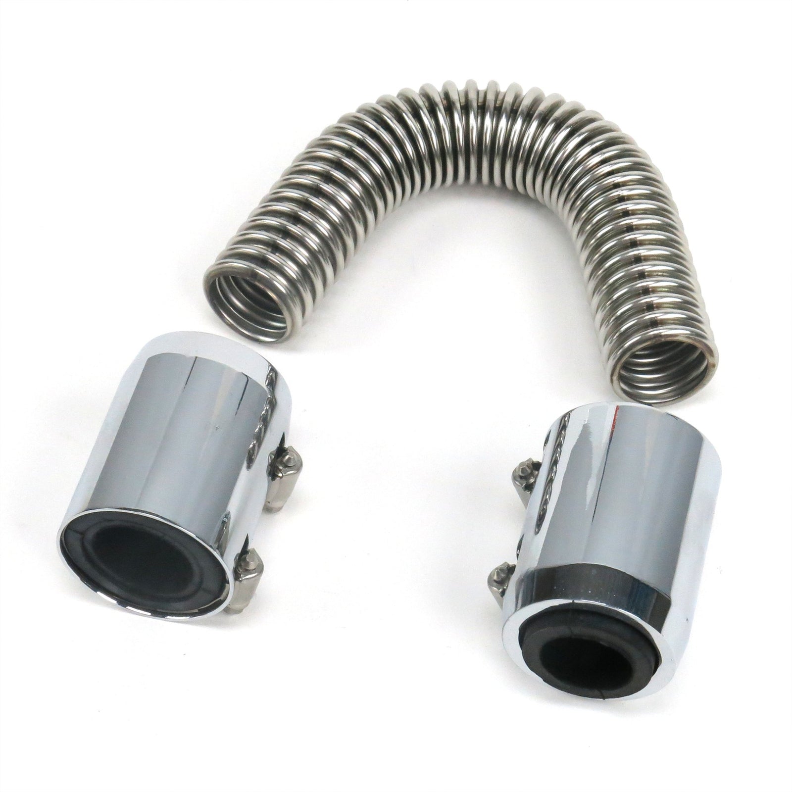 Zirgo Universal Fit Corrugated Stainless Steel 12” Radiator Hose - UltraHose SBC