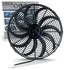 16" Black Zirgo 3000 fCFM High Torque S-Curved Blade Performance Cooling Fan DC