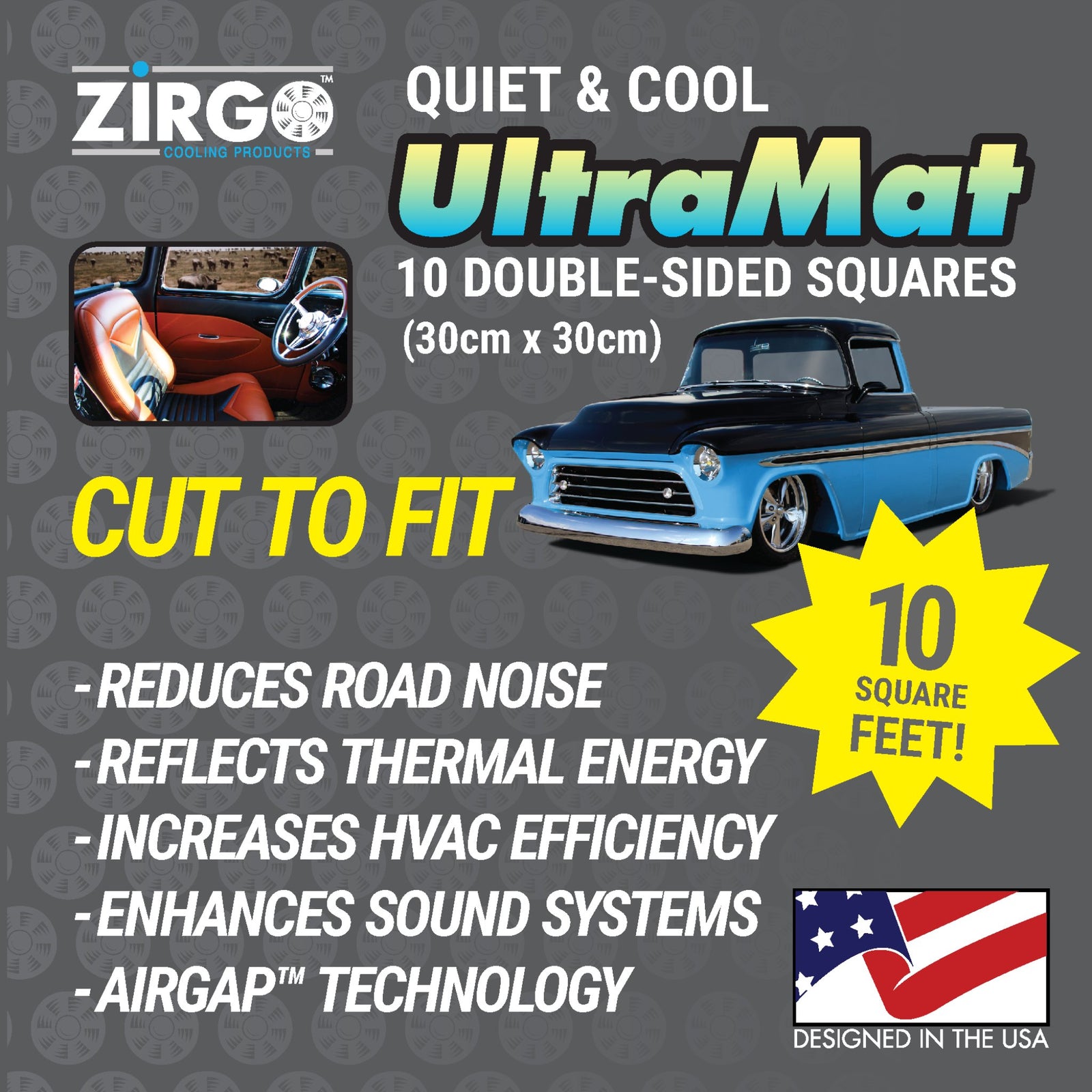 1924-1925 Chrysler Model B-70 UltraMat Heat and Sound Barrier Sheet Pro Kits, Model B-70