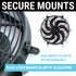 Zirgo Super Cool Pac 14" Curved S Blade Fan w/ Adjustable Temp Sensor, Relay Kit