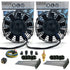 Zirgo Super Cool Pack 2 8" Performance Straight Blade Fans Temp Sensor Relay Kit