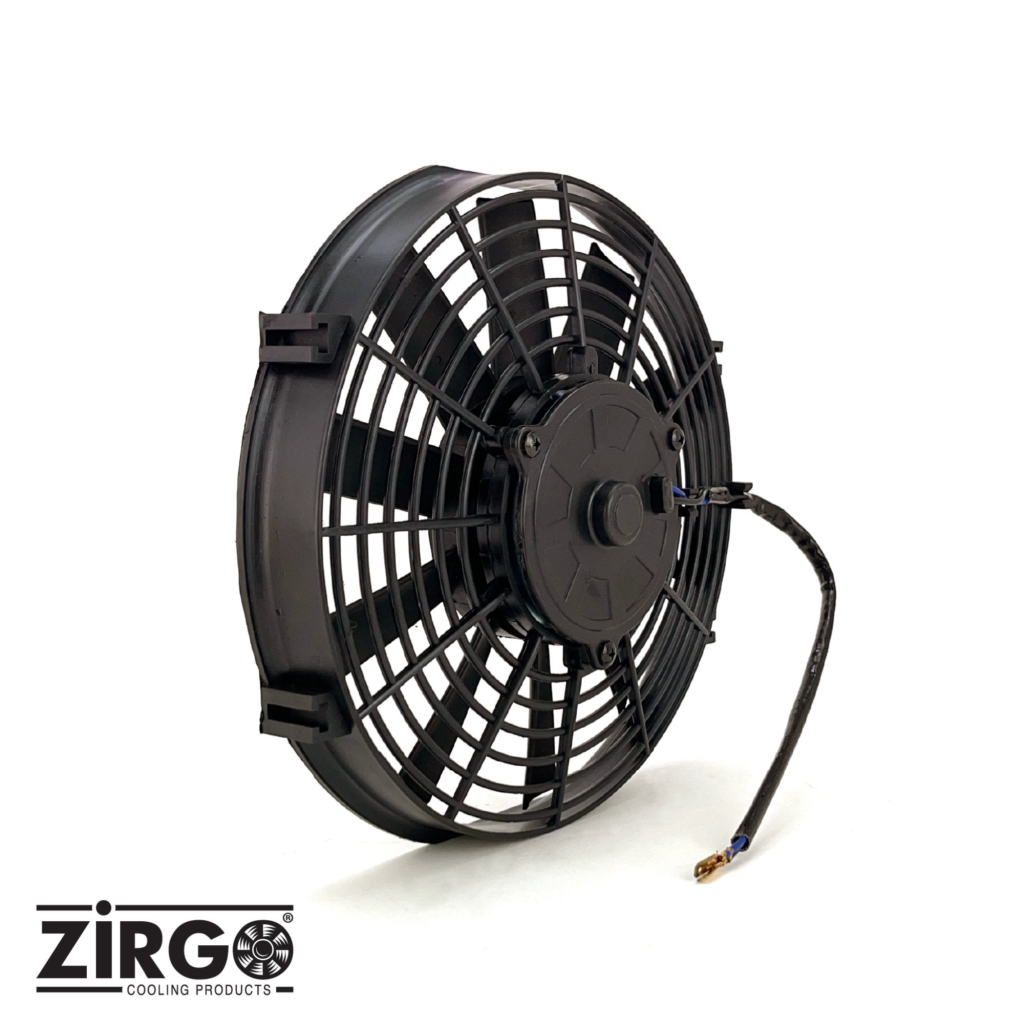 10" Zirgo 1149 fCFM High Performance Black Straight Blade Radiator Cooling Fan