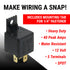 Heavy Duty 40A 12V DC 5-Pin SPDT Automotive Relay with Mounting Tab Universal