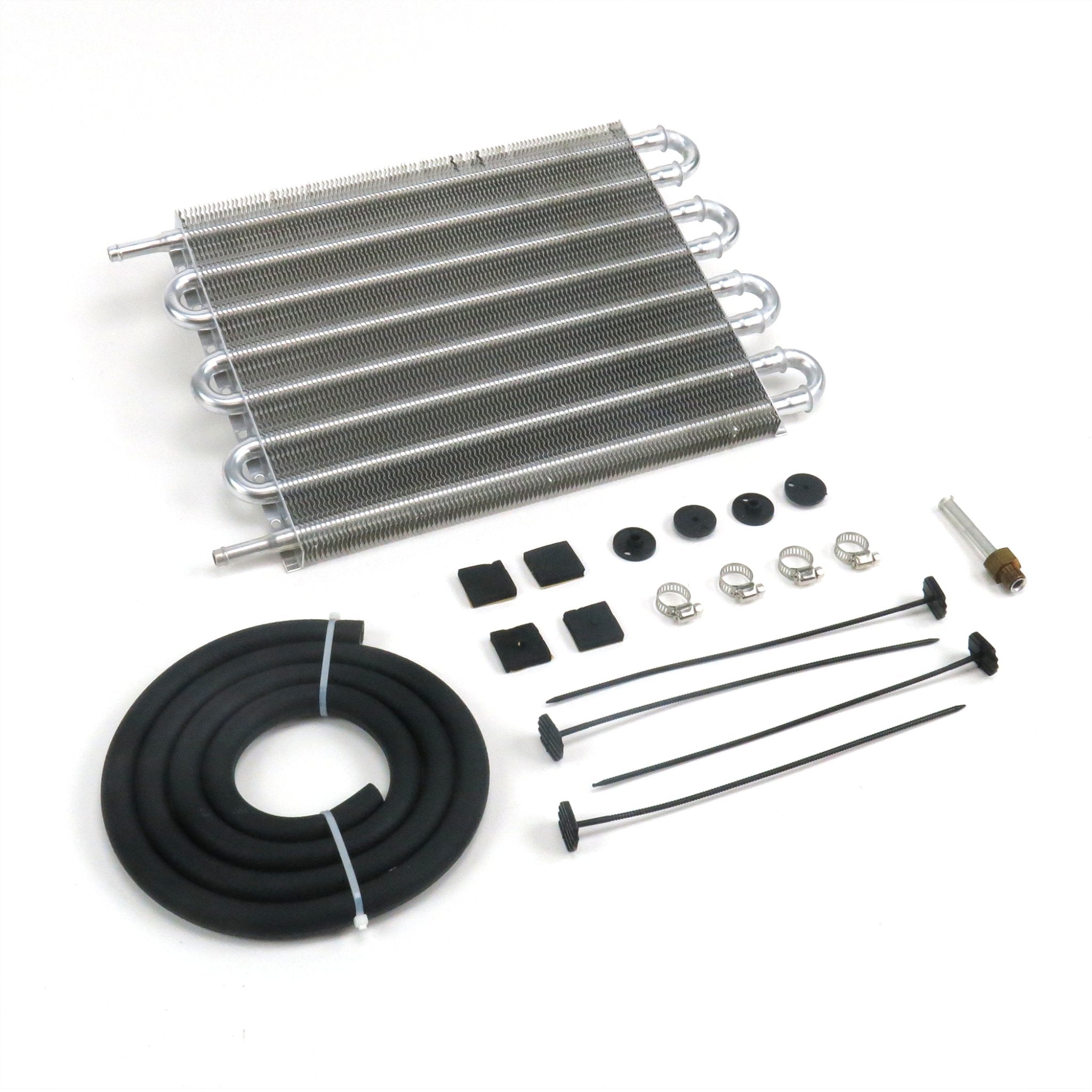 Zirgo Super Cool 15” Oil Cooler -Ultra Cool Coating- Includes Hose, Clamps, Ties