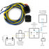 Relay / Harness Fan Combo Pack with 40A 5-Pin SPDT Relay & 4-Pin Socket Harness