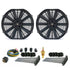 Zirgo Super Cool Pack 2 12" Performance Straight Blade Fan Temp Sensor Relay Kit