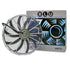 16" Chrome Zirgo 3000 fCFM High Torque S-Curved Blade Performance Cooling Fan DC