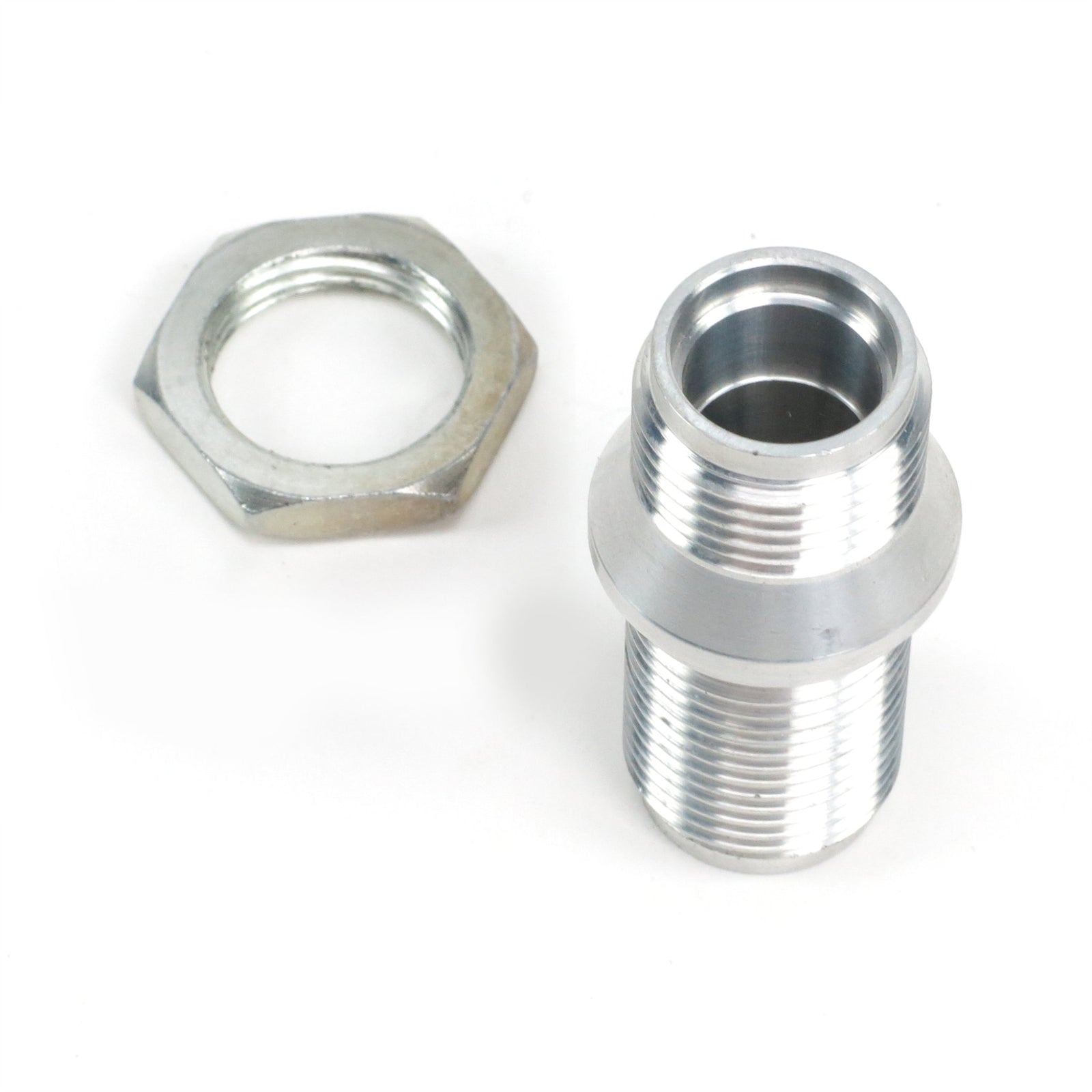 Direct Connect AC Billet Male 10 AN Input Bulkhead Adapter Fitting with Jam Nut