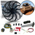 Zirgo High Performance Adjustable 16” Fan Cooling System Kit Jeep Liberty 12V DC