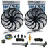 Zirgo Super Cool Pack Twin 16" S Blade Fans - Performance Cooling Kit 12V DC