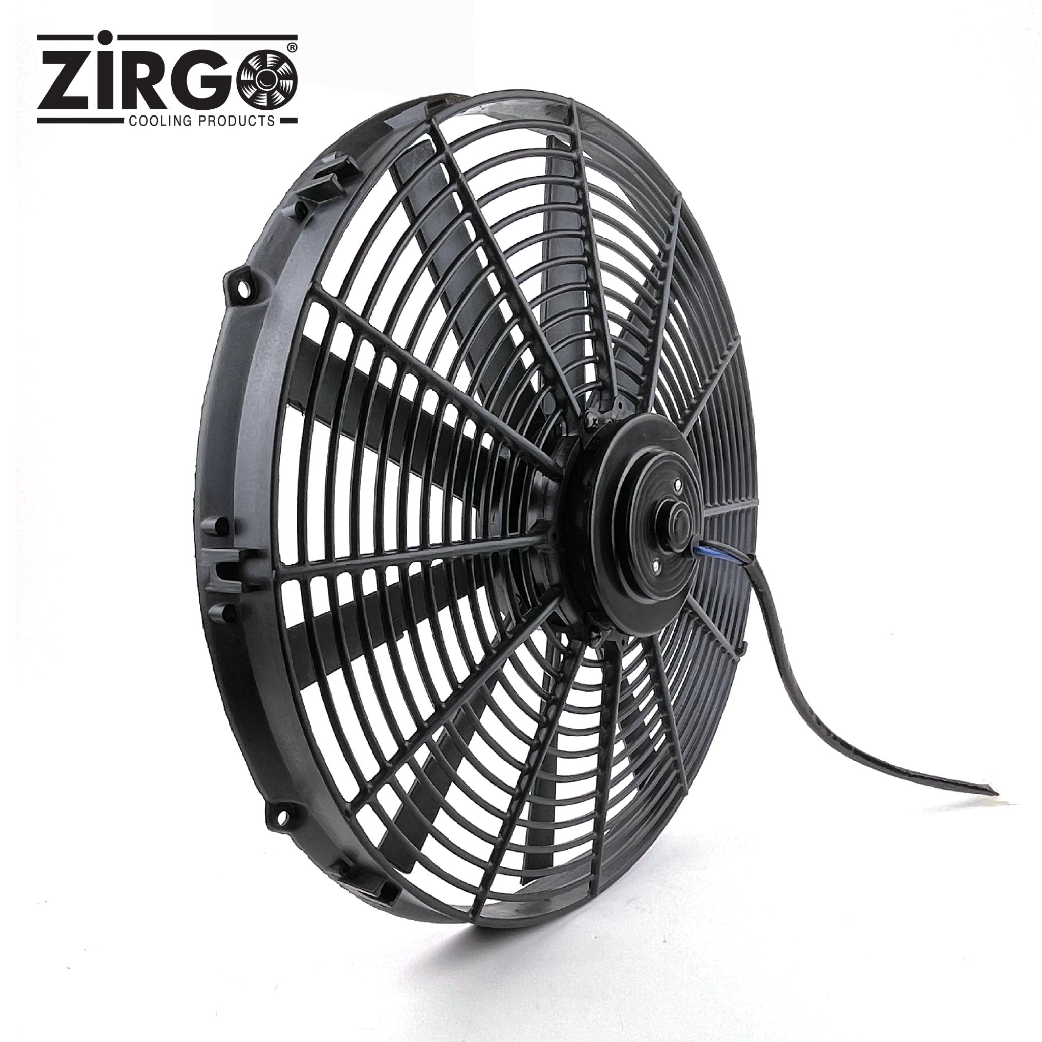 16" Zirgo 2803 fCFM High Torque Straight Blade Performance Radiator Cooling Fan