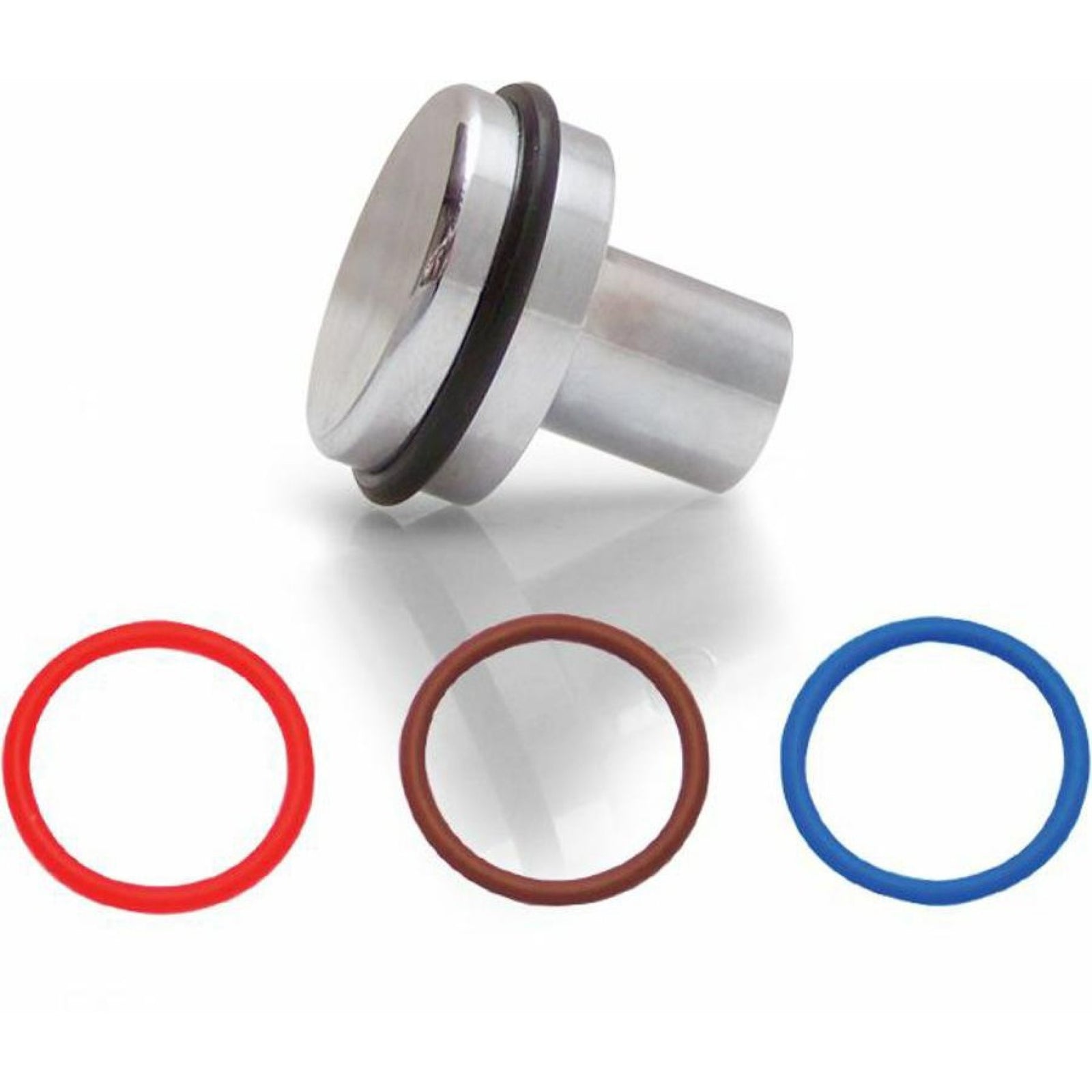 Vintage Retro Style Chrome Switch Knob w/Colored Accent Universal Custom Hot Rod