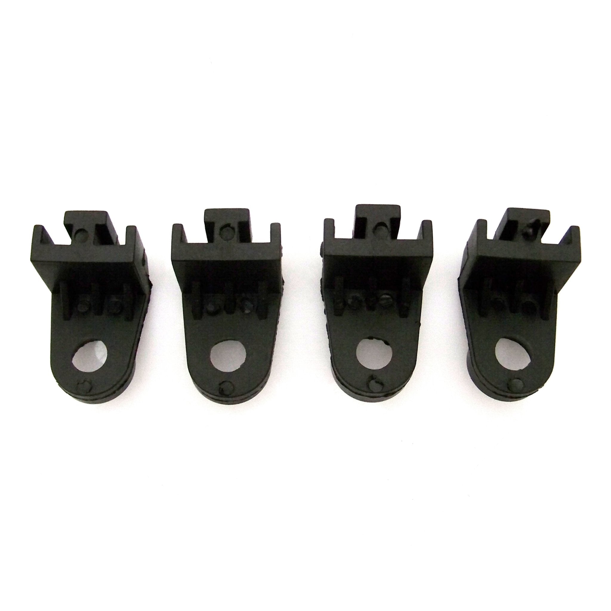 Universal Automotive Cooling Fan Black Mounting Feet (4 Brackets) - SHORT