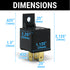 Heavy Duty 40A 12V DC 5-Pin SPDT Automotive Relay with Mounting Tab Universal