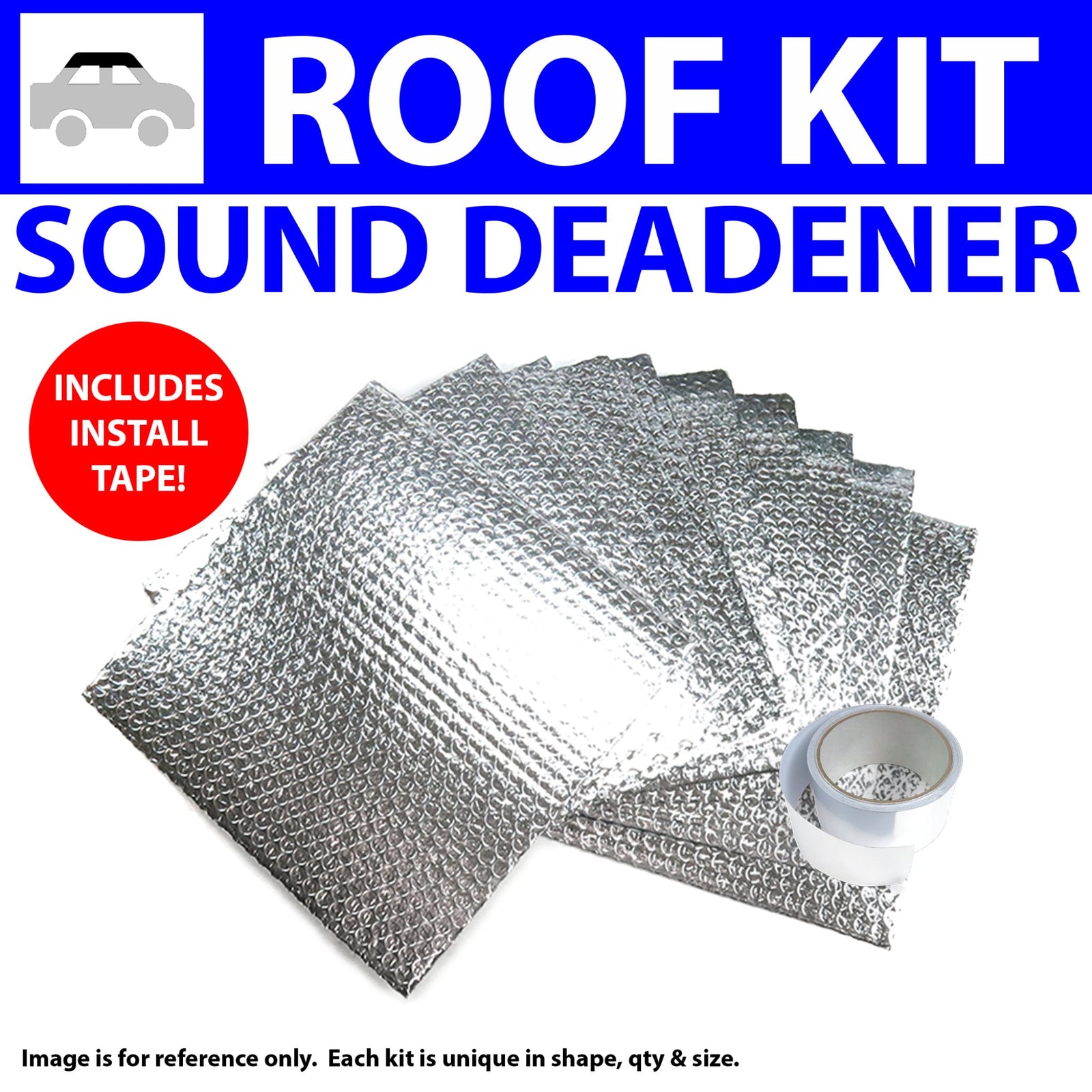 1999-2002 Daewoo Leganza UltraMat Sound Deadening insulation Deadener Heat Roof Kit
